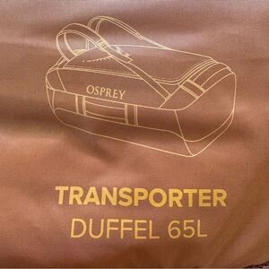 Osprey Transporter Duffel 65L - rust orange dawn NWT